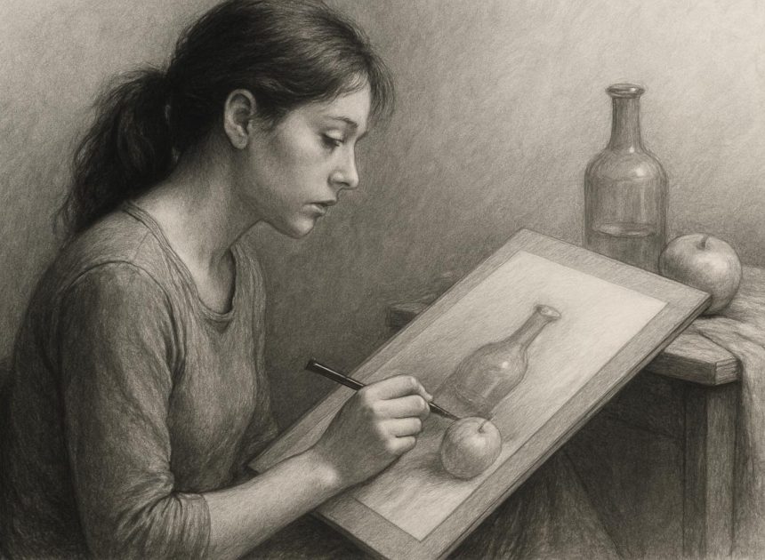 Традиционные техники рисования: как освоить язык бумаги, графита и света