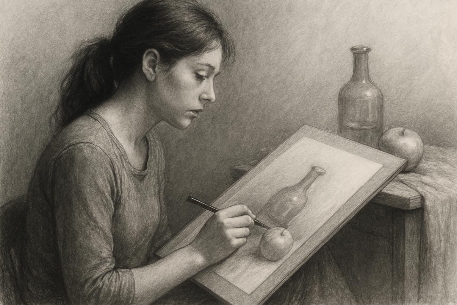 Традиционные техники рисования: как освоить язык бумаги, графита и света