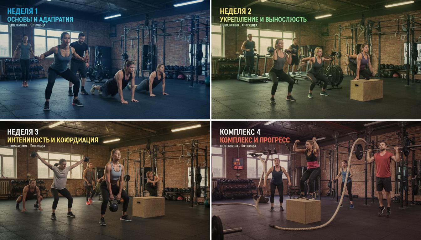 Кроссфит для начинающих. Пример четырёхнедельной программы старта Кроссфит для начинающих. Пример четырёхнедельной программы старта